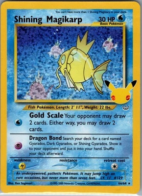 Shining Magikarp 66/64 Celebrations: Classic Collection - Pokemon Card - NM - Image 1 of 2