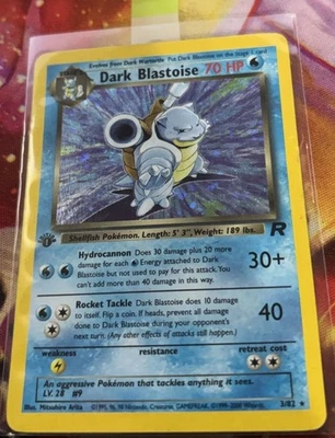 Pokémon Dark Blastoise Holo Rare TCG Card 3/82 1st Edition - Image 1 of 4