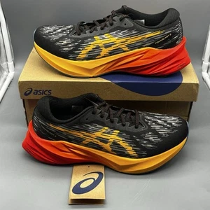 Asics Novablast 3 Para hombres 8.5 Zapatos para Correr Negro Naranja Tenis de Entrenamiento USADOS 1x - Imagen 1 de 20