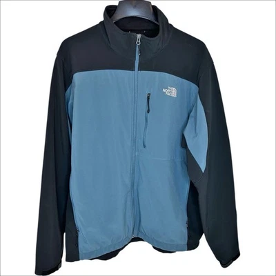 North Face Bionic Jacket Men XL Black Blue Soft Shell Wind Resistant Water Repel - Image 1 of 4
