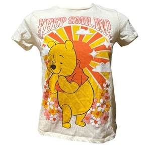 Camiseta Disney Winnie the Pooh "Keep Smiling" Mujer Pequeña Estilo Vintage Retro - Imagen 1 de 6