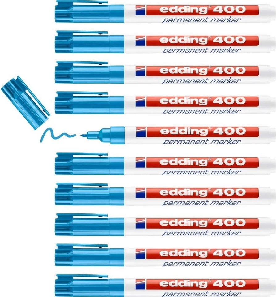 edding Marker 400 1mm Rundspitze Hellblau