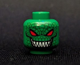 LEGO Batman 2006 Killer Croc 7780 bat008 head piece 3626pb0256
