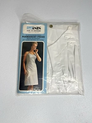 Vestido sin Mangas De Colección Grants Isis Talla 34 Prensa Permanente Promedio Blanco Foto 1 de 4