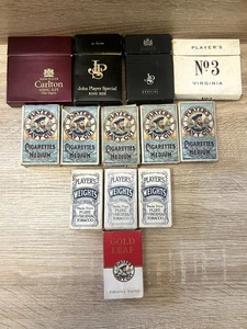Vintage John Player Cigarette Packets Carlton, Special, No.3, Navy, Joblot Empty - Picture 1 of 24
