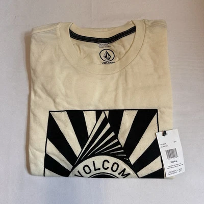 NEW Mens Volcom Vexer T-shirt Off White Size Small Skate Surf Style Graphic tee - Image 1 of 4