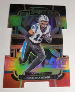 2023 Panini Select Jonathan Mingo RC Concourse Prizm Die-Cut Panthers NFL Card - Picture 1 of 4
