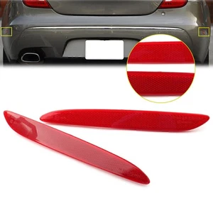 Paar Heckstoßstangenverkleidung Seitenreflektor für Jaguar XJ 2010-2017 Rot - Bild 1 von 7