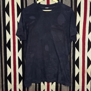Vintage 70s Over Dyed Tee Shirt Gr. L 70s 80s Selvedge Pocket Faded Black  - Bild 1 von 5