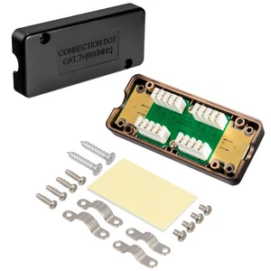 Cat.7 LSA Anschlussbox Connection Box Netzwerk Verlängerung Kabel Verbinder LAN - Afbeelding 1 van 12