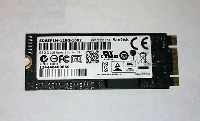 Asus G750JH-DB71 SanDisk 128GB SATA M.2 Solid State Drive SSD SD6SP1M-128G-1002 - Image 1 of 3