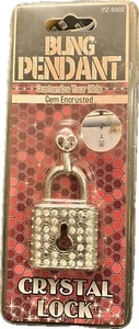Bling Pendant Crystal Lock Car Mirror Decoration - Bild 1 von 4