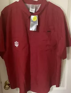 Pro edge Indiana Hoosiers Red Shirt UPF Mens XL Lightweight NWT Short Sleeve - Picture 1 of 16