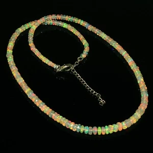Bracciale matrimonio opale naturale sfere lisce galassia opale arcobaleno opale gioielli @100 - Foto 1 di 8