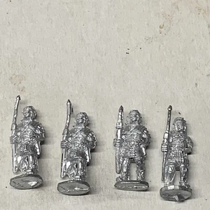 4 Vintage Armored Soldiers. LEAD Figures 1” - Picture 1 of 4