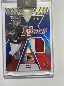 2021 Panini XR Kyle Pitts X-Factor Materials Blue /49 Panini XR Falcons #XFM-KPI - Picture 1 of 10