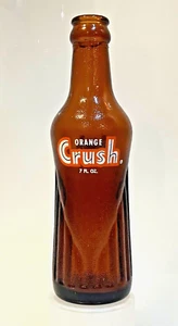 1950s ACL: Orange Crush RARE 7 oz. "Mae West" Soda Bottle from Evansville, ILL. - Picture 1 of 8