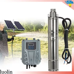 3" Solar Pump Submersible Pump Bore DC 24V 140W Deep Well Pump + MPPT Controller - Picture 1 of 14
