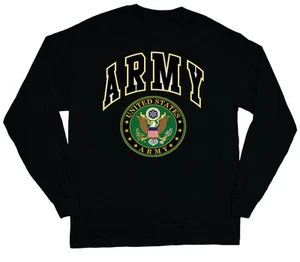 long sleeve t-shirt for men united states army design tee shirt us army logo - Picture 1 of 1
