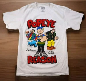 Popeye Reason Exclusive Collab Graphic Mens T-shirt Med - Picture 1 of 10