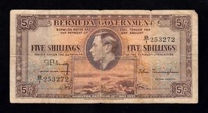 F.C. BERMUDA , 5 SHILLINGS 1937 , B/C ( FINE ) , P.8 . - Imagen 1 de 2