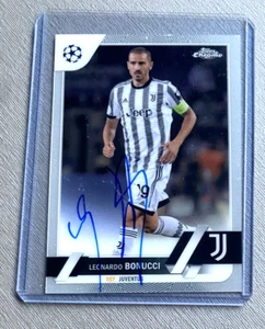 LEONARDO BONUCCI Juventus Turin In-person signed lim. 7/399 Topps Chrome - Picture 1 of 2