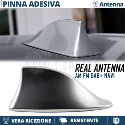 Antenna PINNA DI SQUALO Grigia PER Nissan Juke-Cube Vera Ricezione AM-FM-DAB+ - Immagine 1 di 4