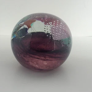 4 Zoll Kunstglas Briefbeschwerer Eric Brakken 1992 Magnum WRA2175 signiert datiert - Bild 1 von 10