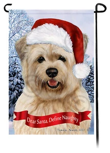 Dear Santa, Define Naughty Garden Flag - Wheaten Glen of Imaal Terrier 063A - Bild 1 von 1