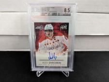 2013-14 Panini Prime Alex Ovechkin Autograph Holosilver 2/10 BGS 8.5 Capitals