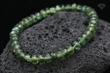 Green Apatite Rondelle Faceted Natural Gemstone 87 Ct. Jewelry Stretch Bracelet