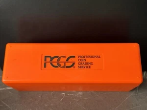 BRAND NEW Orange PCGS Coin Slab Storage Box RARE LIMITED Case Colour 50c $1 $2 - Picture 1 of 4