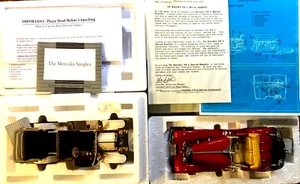 FRANKLIN MINT - 2 MERCEDES 1904 SIMPLEX / 1935 500K SPEEDSTER - BOXED P/WORK. - Picture 1 of 18