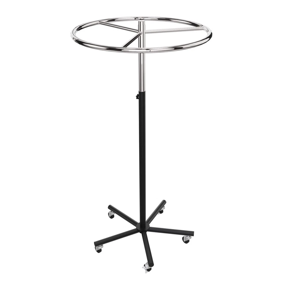 Rundständer Aigentlich Konfektionsständer schwarz, höhenverstellbar, Ring 74 cm