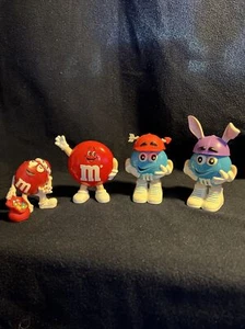 M&M Mars Figures Mini Characters 4” tall Holiday - Picture 1 of 6