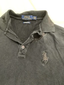 Polo Ralph Lauren Dragon Embroidery Big Pony Polo Shirt Men's Size S Rare Black - Picture 1 of 16