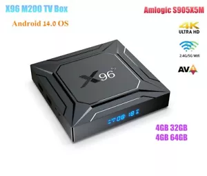 X96 M200 TV Box Android 14 S905X5M 4G 32G/64G WiFi 1000M BT5.X H.265 4K HDR Box - Bild 1 von 27