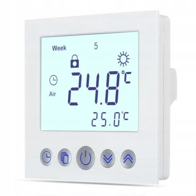 Thermostat for Fußbodenheizung Elektrische Digitales Raumthermostat Touch LCD - Bild 1 von 4