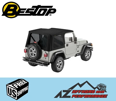 Bestop Substitua A Top - Sarja preta para 97-06 Jeep Wrangler TJ 79841-17  - Imagem 1 de 3