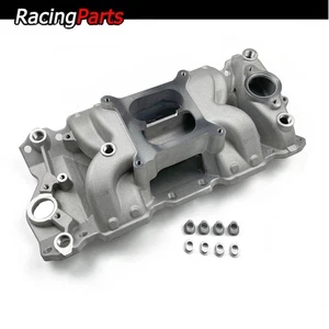 Dual Plane Aluminum Intake Manifold for Chevy Small Block 265-400 RPM 1500-6500 - Bild 1 von 11