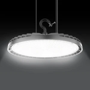 150W UFO High Bay Lights 0-10V Dimmable for Warehouse Factory Gym IP65 22500LM - Picture 1 of 11
