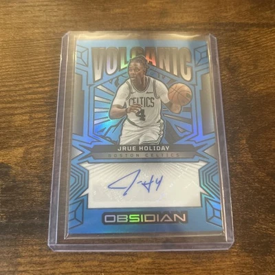 Jrue Holiday  2024-24 Obsidian FOTL Blue Flood Volcanic Signatures /30, Celtics - Image 1 of 2