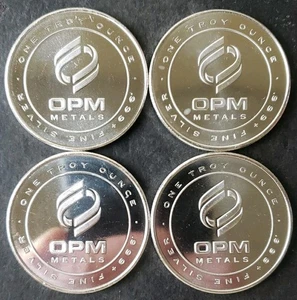 Lote de cuatro rondas de plata OPM 1 oz - Imagen 1 de 3