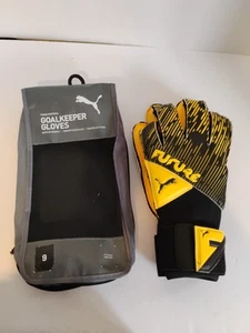 PUMA Soccer/Football Goalkeeper Gloves Future Grip 5.2- Size 9 Yellow Black NEW - Picture 1 of 9
