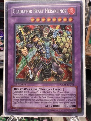 Gladiator Beast Heraklinos GLAS-EN044 - 1st Edition - Moderate Play - Image 1 of 3