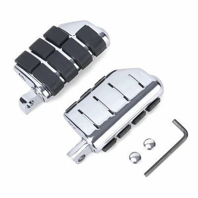 Reposapiés de carretera de 1 pulgada reposapiés para Honda Goldwing 1000 1100 1200 1500 1800 Foto 1 de 4