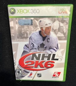XBOX 360 NHL 2K6 Microsoft Xbox 360 Complete W/Manual & Case - Mats Sundin Cover - Foto 1 di 4