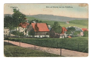 AK Elterlein im Erzgebirge - Ortsansicht mit Fichtelberg - Zwönitz Sachsen - Bild 1 von 2
