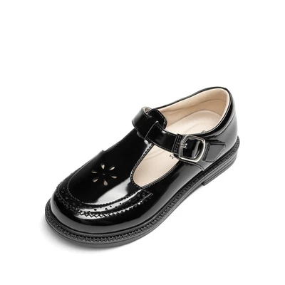 Niñas Mary Jane Zapatos de Vestir Ballet Pisos Todo el Día Comodidad Uniforme Escolar Zapatos Foto 1 de 4