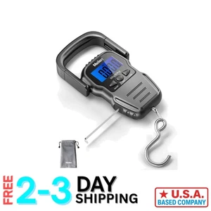 Tragbare digitale Gepäckwaage 110 Pfund mit hintergrundbeleuchtetem LCD - genaues Wiegen Mad... - Bild 1 von 9